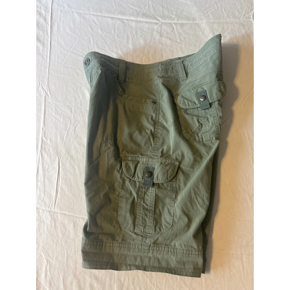 Kuhl Cargo Shorts Womens 8 Green Good Hiking‎ Outdoor Utility Sage Olive
